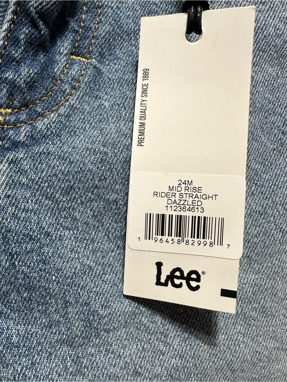Lee Mid Rise Rider Straight 24M - Picture 3 of 6